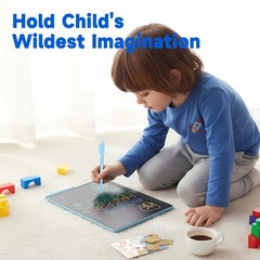16 Inch Large LCD Writing Tablet for Kids, Colorful Reusable Electronic Doodl…