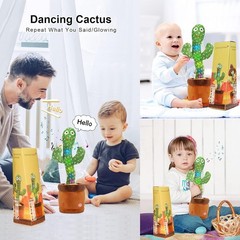Emoin Dancing Talking Cactus Toy for Baby Boys Girls Gifts,Dancing Cactus Singin