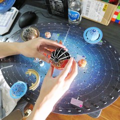 Solar System Eight Planets 3D Paper Puzzle Building Model Toy Universe Space Set