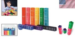 Fraction Tower Equivalency Cubes – Educational Math Set