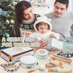 Baby Musical Instruments – Montessori Musical Toys for Toddlers 1-3, Wooden P…