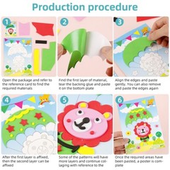 20pcs DIY 3D Stickers Stick-on for Early Learning Educational Puzzle Toy USA