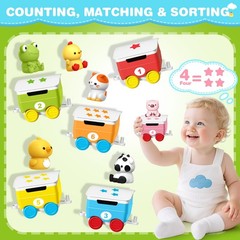 Learning Toy for Toddlers Ages 2-4, Toys Trains with Lights, Music & Steam, C…