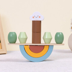 Wooden Animal Balancing Stacking Game for Kids Montessori Fine Motor Toy