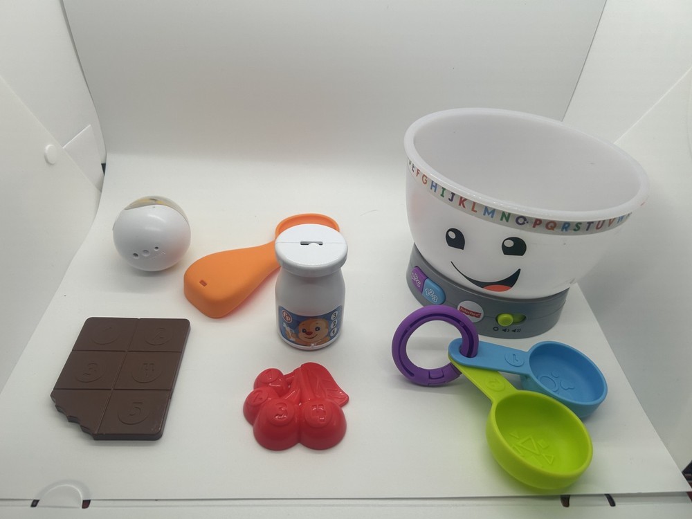 Fisher-Price Laugh & Learn Magic Color Mixing Bowl, Musical Baby Toy GREAT SHAPE