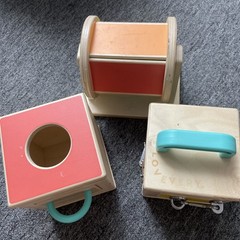 Lovevery Sensor Spinning Rainbow Wheel Lock Box Ball Drop Montessori Lot Of 3