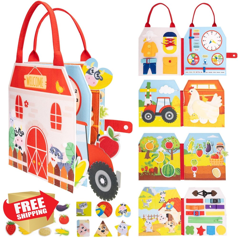 Jololino Busy Book for Toddlers – Montessori Sensory Toys for Boys and Girls …