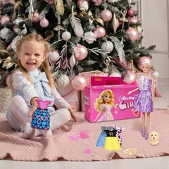 122Pcs Doll Clothes and Accessories – with Doll Sets,Fashion Pack Playset Inc…