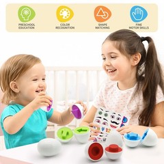 Toddler Toys Easter Eggs Learning Montessori Toys for 1 2 3 Year Old Girl Boy…