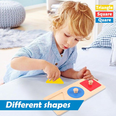 Colorful Multiple Shape Puzzles Toys for 6-12 Months 1 Year Old Toddler Babies F
