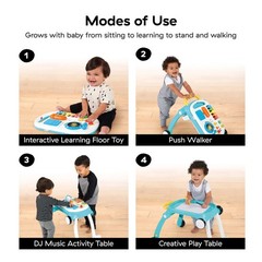 Baby Einstein Musical Mix ‘N Roll 4-in-1 Push 1 Count (Pack of 1), Blue