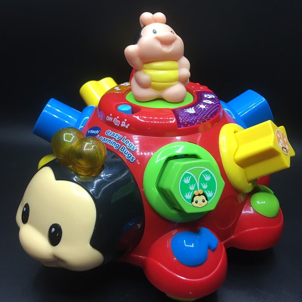 Vtech Crazy Legs Learning LadyBug Educational Toy Singing Talking Lights Works!