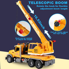 Dwi Dowellin Toys for 3 Years Old Boys Girls Kids,Construction Toy Crane Truck w