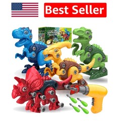 Creative Dinosaur Toy Set with Electric Drill for Imaginative Kids Ages 3-8