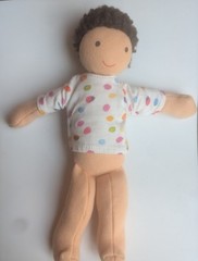 Lovevery Organic Cotton Gender Neutral Plush Baby Doll Avery Montessori