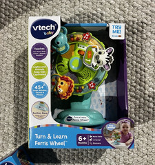 VTech Turn & Learn Ferris Wheel Activity Toy Animals Motor/Language 6+ Months