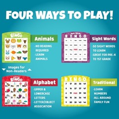 Chuckle & Roar Family Bingo – Educational Bingo Game for Kids Ages 3–