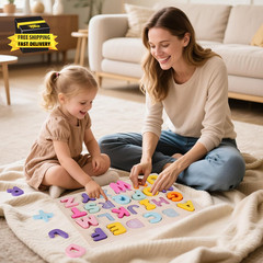Alphabet Puzzles Wooden for Toddlers, ABC Learning Toys for Kids, Preschool Educ