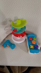 Fisher-Price Shape Sorter & Spiral Ball Drop Activity Toy Lot Multicolor