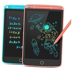 LCD Writing Tablet, 2 Pack Colorful Doodle Board Electronic Erasable Reusable