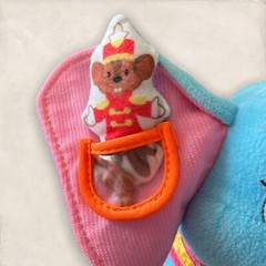 9″ Disney Baby Dumbo Activity Toy Plush Stuffed Rattle Crinkle Teether