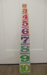 Stacking, Nesting & Tower Boxes Toys, 9-Pieces, Animals & Numbers, Pre-School
