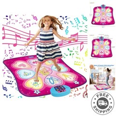 Durable Portable Dance Mat with Built-in Music – Perfect Gift for Young Dancers