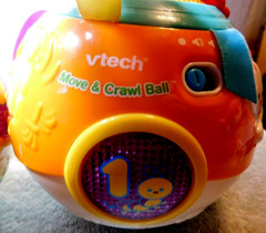V-Tech~Move & Crawl Ball Red & White Lady Bug