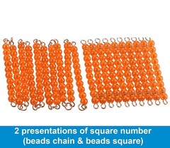 Montessori Bead Chains & Squares – Skip Counting, Multiplication, and Square …