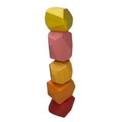 Lovevery Solid Wood Stacking Boulders, from The Free Spirit Montessori Play Kit