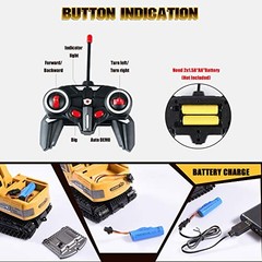 Construction Excavator Toy – Kids Toy Engineering Digger Truck, Remote Control