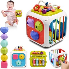 Interactive Montessori Baby Toy Shape Sorting Learning Activity Kit