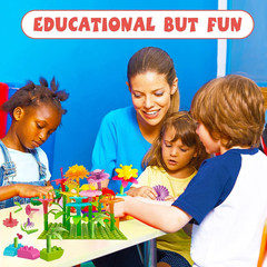 3-6 Years Old Toddler Toys – Flower Garden Building Toy with Insect Pegs, Educat