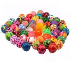 50 Pcs Colorful Bouncy Balls Bulk Mixed Pattern High Bouncing Balls for Party…