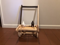 Plan Toys Woodpecker Baby Walker Wooden Pecks Up & Down Toddler Developmental