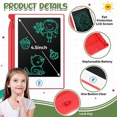 32 Pcs LCD Writing for Bulk Mini 4.5 Inch Doodle Board Reusable Drawing Pad E…