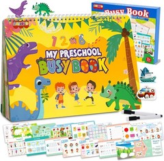 Durable Montessori Busy Book for Ages 3-5 – Develop Skills Through Play