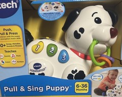 VTech Pull and Sing Puppy Toy 6-36 Months 60+ Songs Teaches Colors Numbers NEW