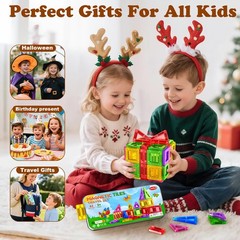 Magnetic Tiles Building Blocks Educational STEM Kids Toys Toddler Birthday Gift