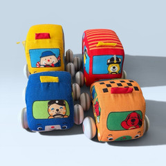 Melissa & Doug K’s Kids Soft Pullback Toy Cars Set, Multicolor 6-24 Months