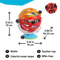 Baby Einstein Sticky Spinner BPA-Free High Chair Medium,