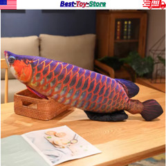 Simulation Fish Plush Toy Catnip Cat Toy Arowana Carp Pillow Stuffed Animal Gift
