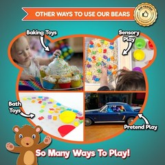 Deluxe Counting & Sorting Bears Game Set – Montessori Fine Motor Learning Jum…