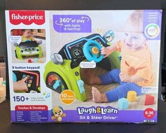 Fisher Price Laugh Learn Sit Steer Driver Electronic Learning Toy Toddlers 360