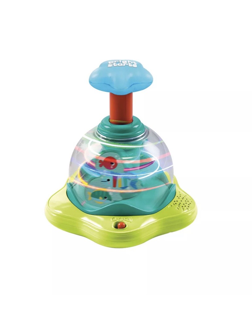 Bright Starts Press & Glow Spinner Electronic Learning Toy US