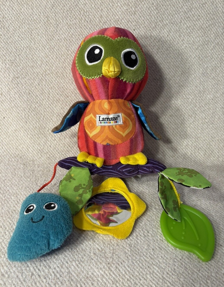 Lamaze Activity Toy Olivia Owl Baby Sensory Learning Plush Stuffed Toy Teether