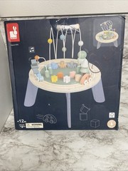 Janod Wooden Activity Table FSC Baby Toy 18m+ Motor Skills Damaged Box
