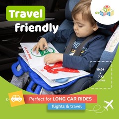 Travel Toys for Airplane and Car Rides, Quiet Busy Book for Toddlers 1-3, Pla…