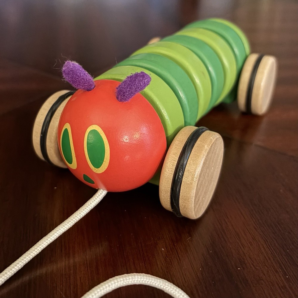 World of Eric Carle The Very Hungry Caterpillar Classic Wooden Pull Along Toy
