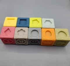 Soft Stacking Blocks Baby Sensory Toys Numbers Shapes Stacking Lot Of 9